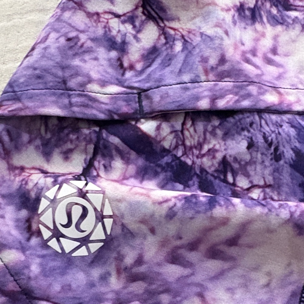 lululemon athletica Women's Purple Patterned Athletic Shorts - Picture 2 of 4